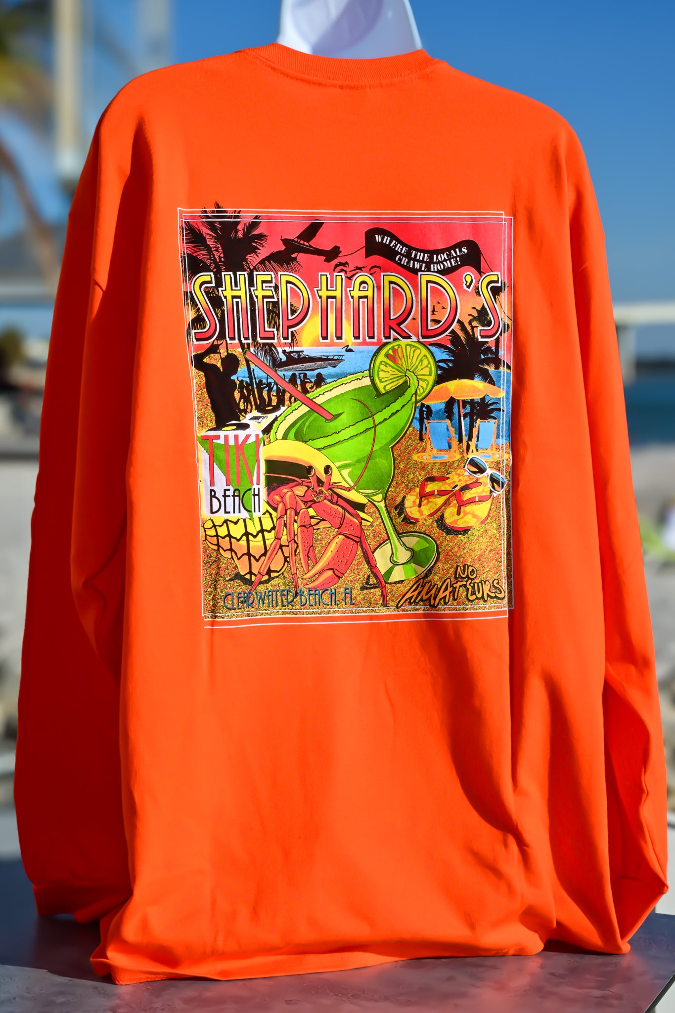 Tiki Beach Long Sleeve T-Shirt - Unisex