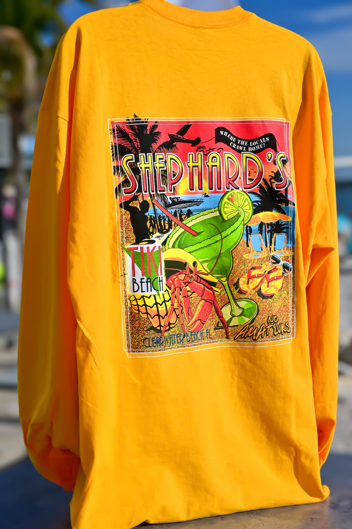 Tiki Beach Long Sleeve T-Shirt - Unisex