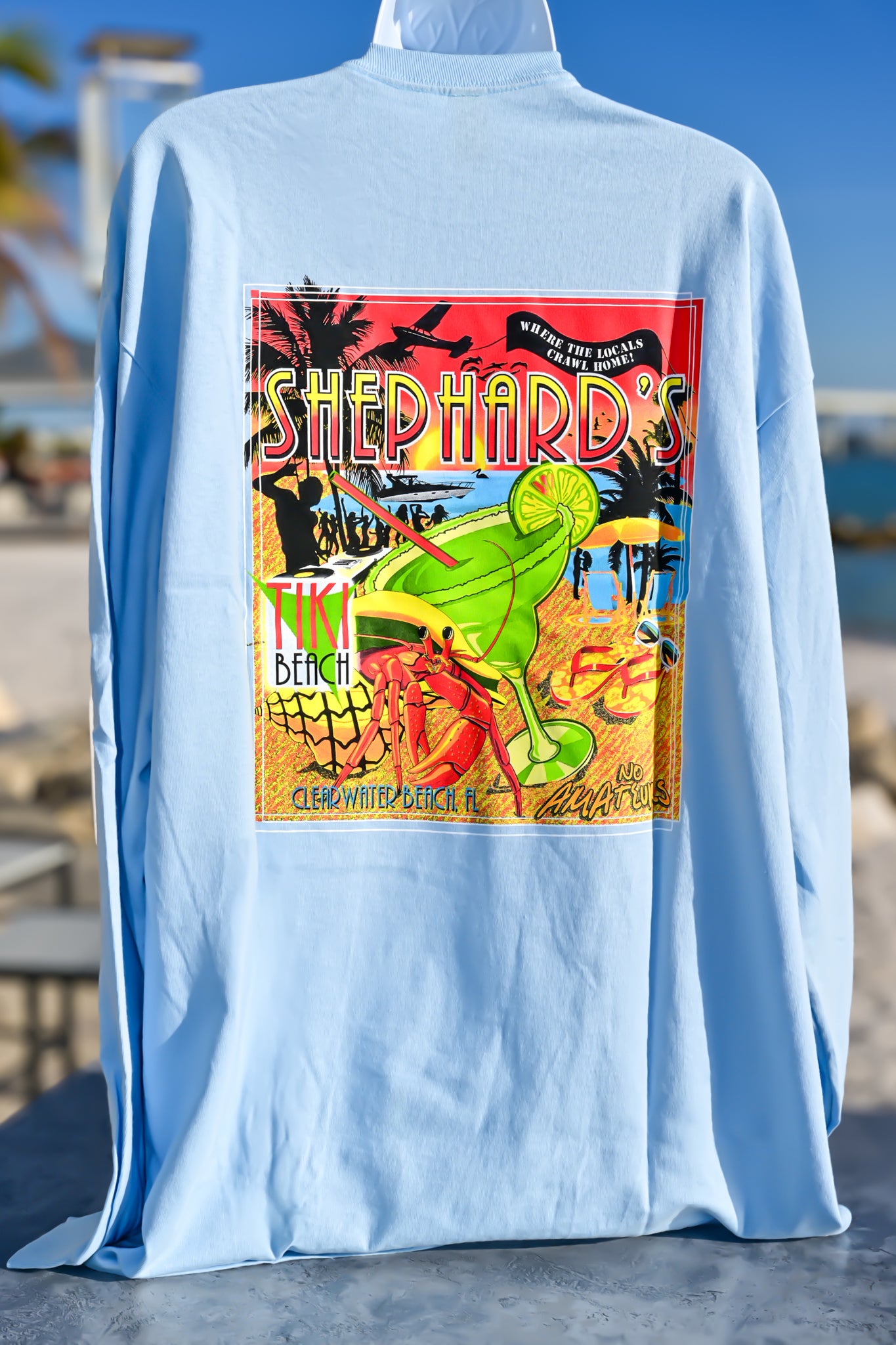 Tiki Beach Long Sleeve T-Shirt - Unisex