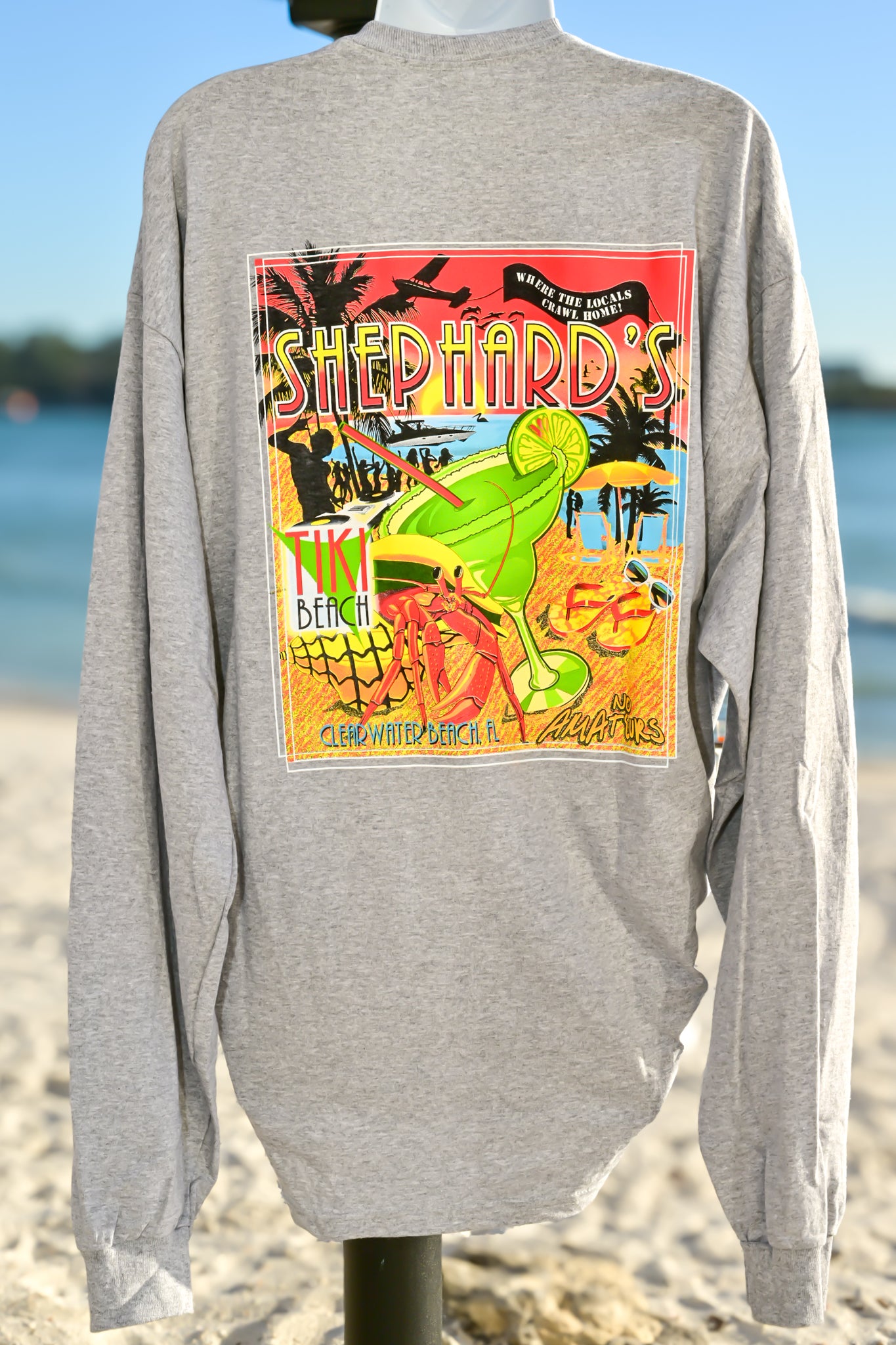 Tiki Beach Long Sleeve T-Shirt - Unisex