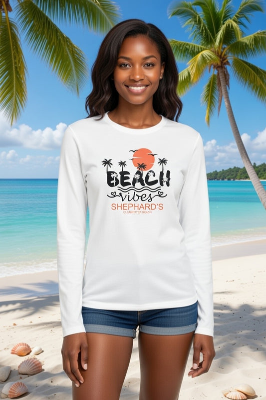 "Beach Vibes" Long-sleeve T-shirt