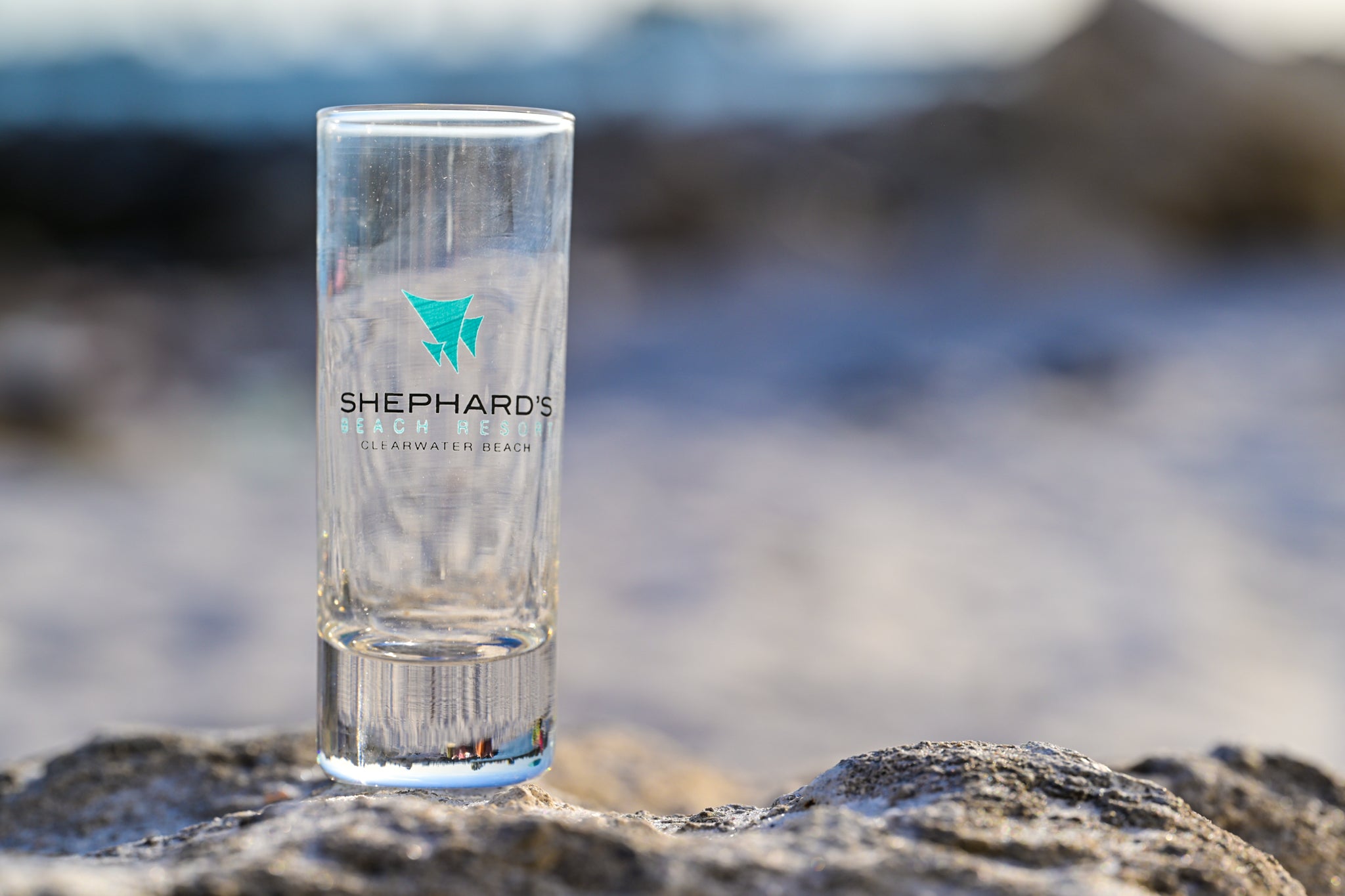 Shot Glass (tall) - Shephard's Beach Resort – Shephard's Merch